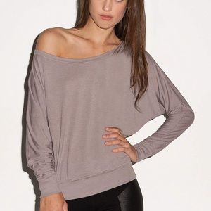 Flowy Long Sleeve Off Shoulder Pullover New